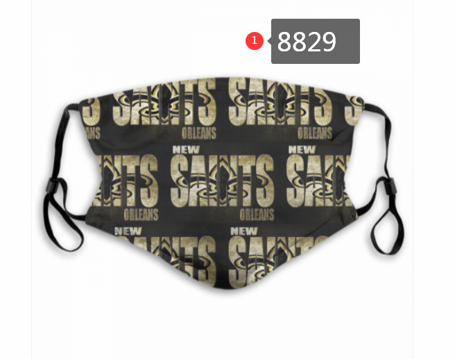 New Orleans Saints Dust mask with filter->nfl dust mask->Sports Accessory